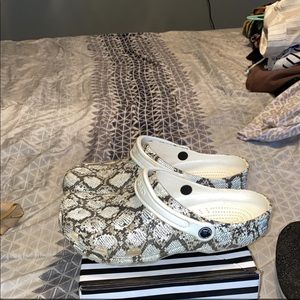 COPY - Snake print crocs